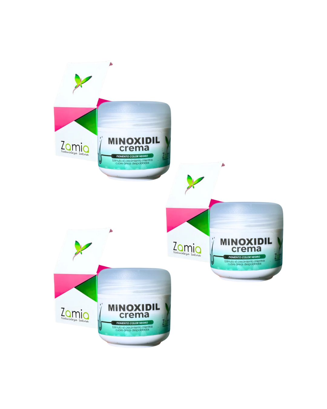 (x3) minoxidil crema Zamia original